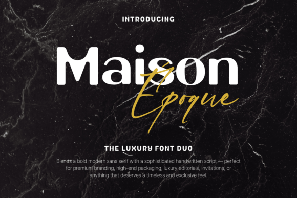 Maison Époque Duo: A Modern Typeface for Digital Design
